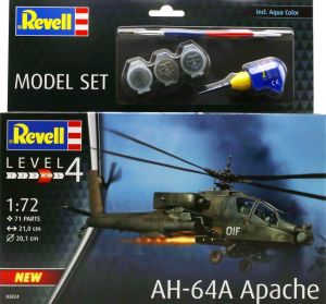 Revell 1/72 AH-64A Apache Model Gift Set # 63824