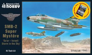 Special Hobby 1/48 Dassault SMB-2 Super Mystere 'Sa'ar " Israeli Storm in the Sky' Kit + Book # 48238B