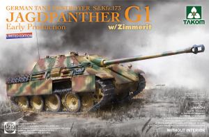 Takom 1/35 German WWII Jagdpanther G1 Early SdKfz 173 with Zimmerit Limited Edition # 02125W
