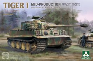 Takom 1/35 Pz.Kpfw.VI Tiger I Mid-production with Zimmerit # 02198
