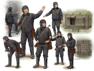 Trumpeter 1/35 Soviet Scud B Crew (7 figures) # 00434 - Plastic Model Figures
