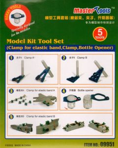 Trumpeter Model Kit Tool Set Clamp for elastic band, Clamp, Bottle Opener # 09951