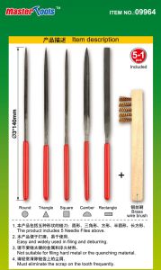 Trumpeter Assorted Needle Files Set (Middle-Toothed)-φ3*140mm # 09964