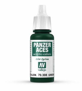 Vallejo Panzer Aces 17ml - Green Tail Light # 308