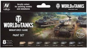 Vallejo World of Tank Miniatures Game Paint Set # 70245