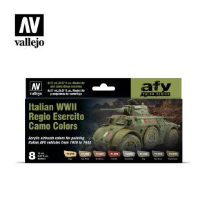 Vallejo Model Air Set Italian WWII Camo Colors (x8) # 71645