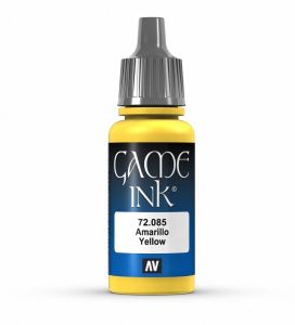 Vallejo 17ml Game Ink - Ink Yellow Acrylic Paint # 72085