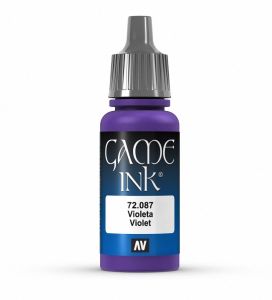 Vallejo 17ml Game Ink - Inky Violet Acrylic Paint # 72087