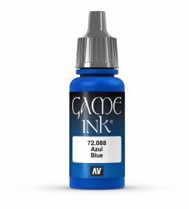 Vallejo 17ml Game Ink - Inky Blue Acrylic Paint # 72088