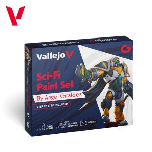Vallejo Game Color Set Sci-Fi (x12) & Figure # 72313