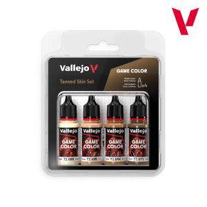 Vallejo Game Color Set Tanned Skin Colours (x4) # 72380