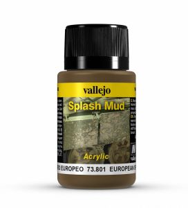 Vallejo Weathering Effects 40ml - European Splash Mud # 73801