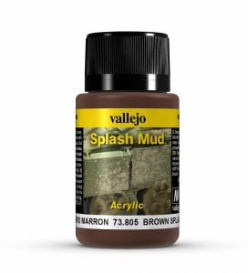 Vallejo Weathering Effects 40ml - Brown Splash Mud # 73805