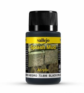 Vallejo Weathering Effects 40ml - Black Splash Mud # 73806