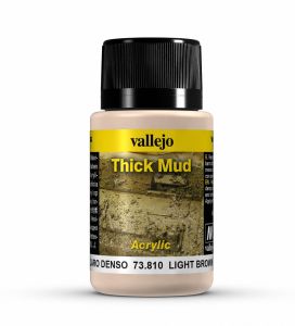 Vallejo Weathering Effects 40ml - Light Brown Thick Mud # 73810