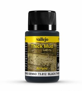 Vallejo Weathering Effects 40ml - Black Thick Mud # 73812