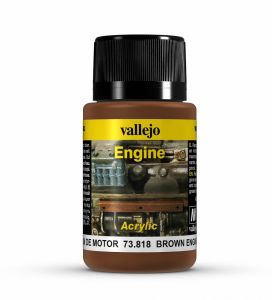 Vallejo Weathering Effects 40ml - Brown Engine Soot # 73818