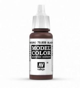 Vallejo 035 17ml Black Red Acrylic Modelling Paint # 859