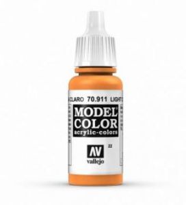 Vallejo 022 17ml Light Orange Acrylic Modelling Paint # 911