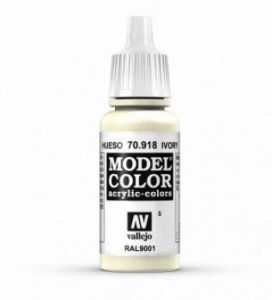 Vallejo 005 17ml Ivory Acrylic Modelling Paint # 918