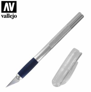 AV Vallejo Tools - Soft Grip Craft Knife #1 with #11 Blade # 06007