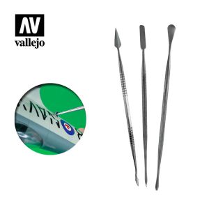 Vallejo Tools - Set of 3 Stainless Steel Carvers # T02002