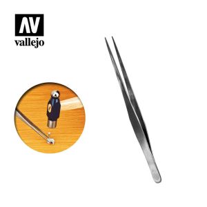 Vallejo Tools Straight Tip S/Steel Tweezers 175mm # T12008