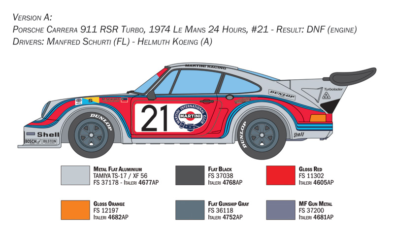 Italeri 1/24 Porsche RSR 934 # 3625 