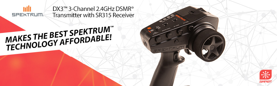 Spektrum DX3 3Ch DSMR Radio w/SR315 # SPM2340