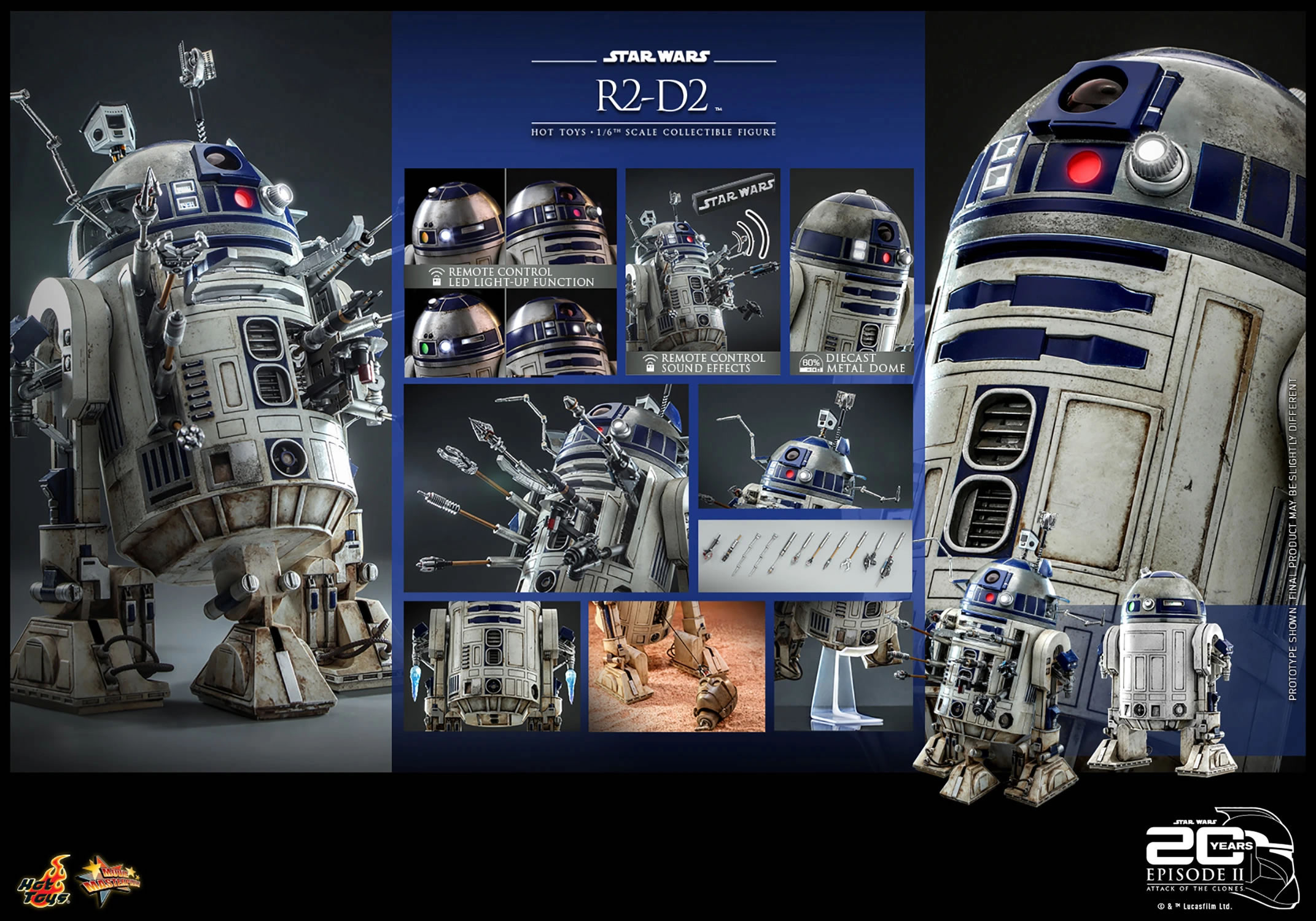 Hot Toys 1/6 R2-D2 - Star Wars: Attack of the Clones # 911040