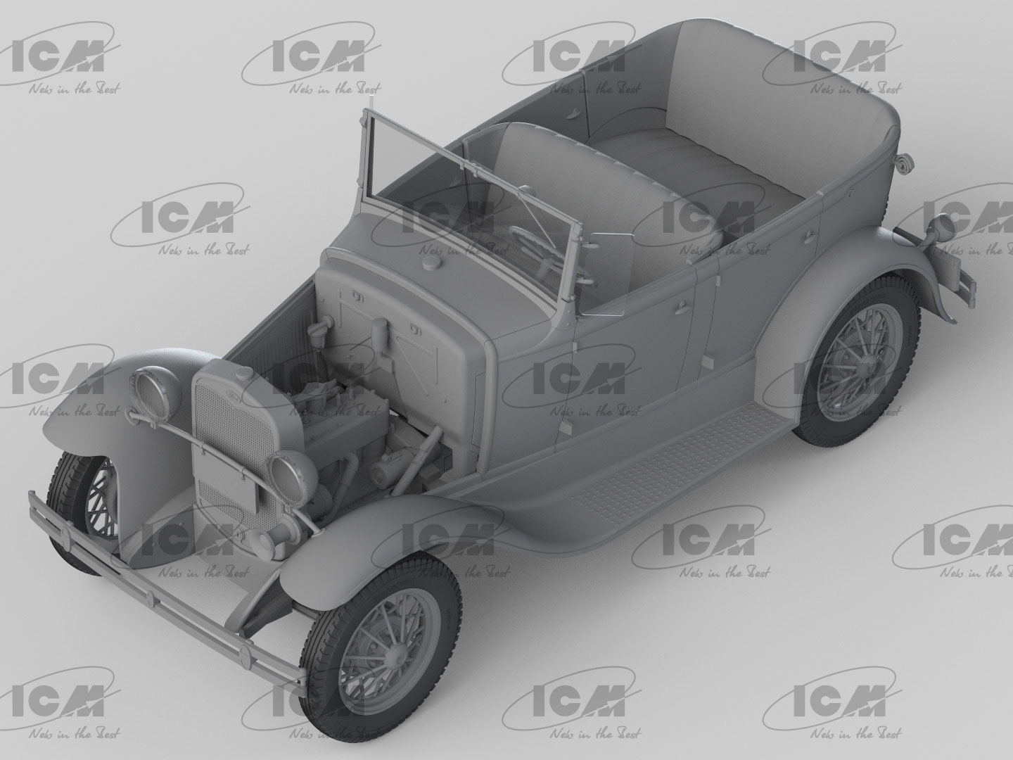 ICM 1/24 Model A Standard Phaeton Soft Top (1930s) American Passenger Car # 24050
