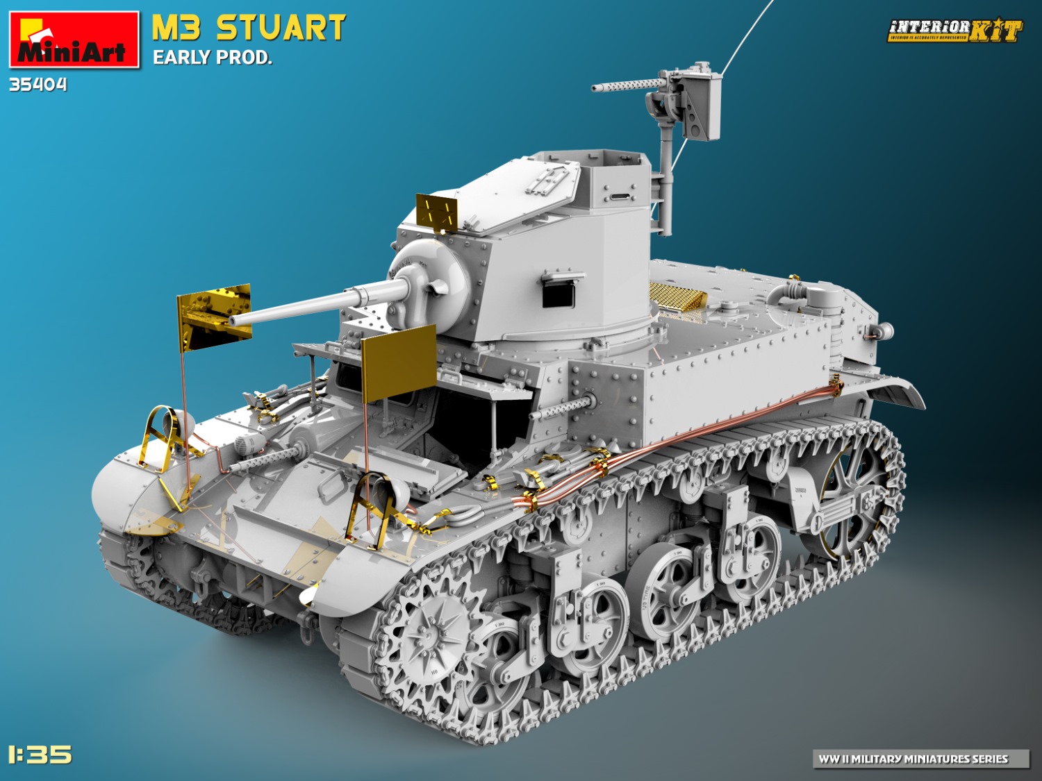 Miniart 1/35 M3 Stuart Early Prod, Interior Kit # 35404