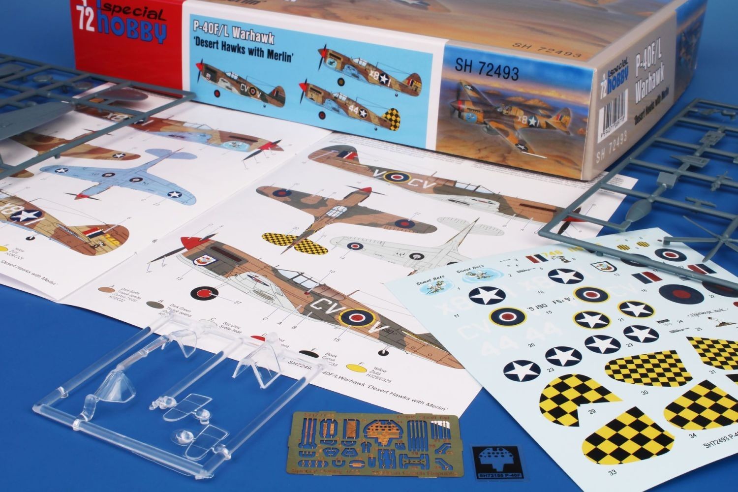 Special Hobby 1/72 Curtiss P-40F/L Warhawk 'Desert Hawks with Merlin' # 72493