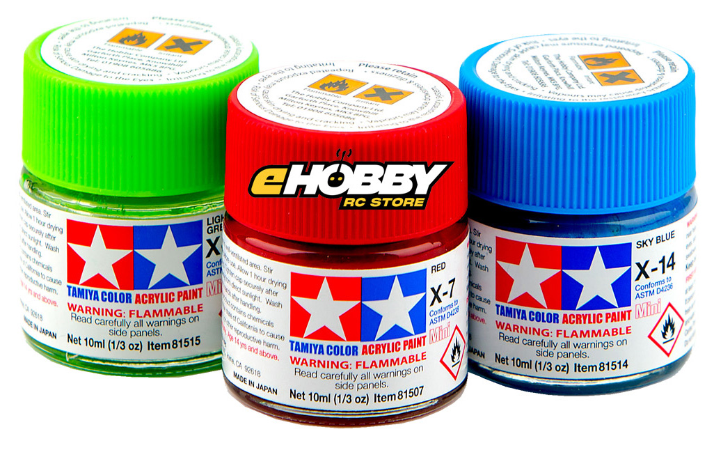 Here at eHobby, We have the full range of Tamiya 10ml Acrylic Paints in stock.