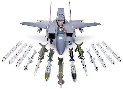 Tamiya 1/32 F-15E Strike Eagle with Bunker Buster # 60312 - Plastic Model Kit