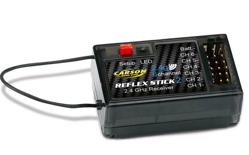 Carson Reflex Stick 2.4Ghz 6Ch Radio + Receiver # 501006